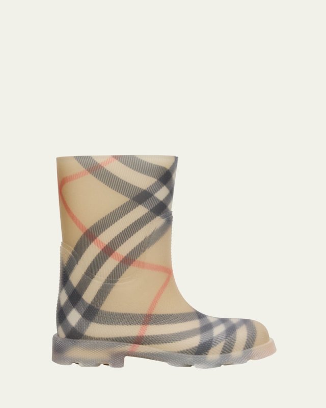 Kid's Marsh Check Rain Boots, Toddler/Ki